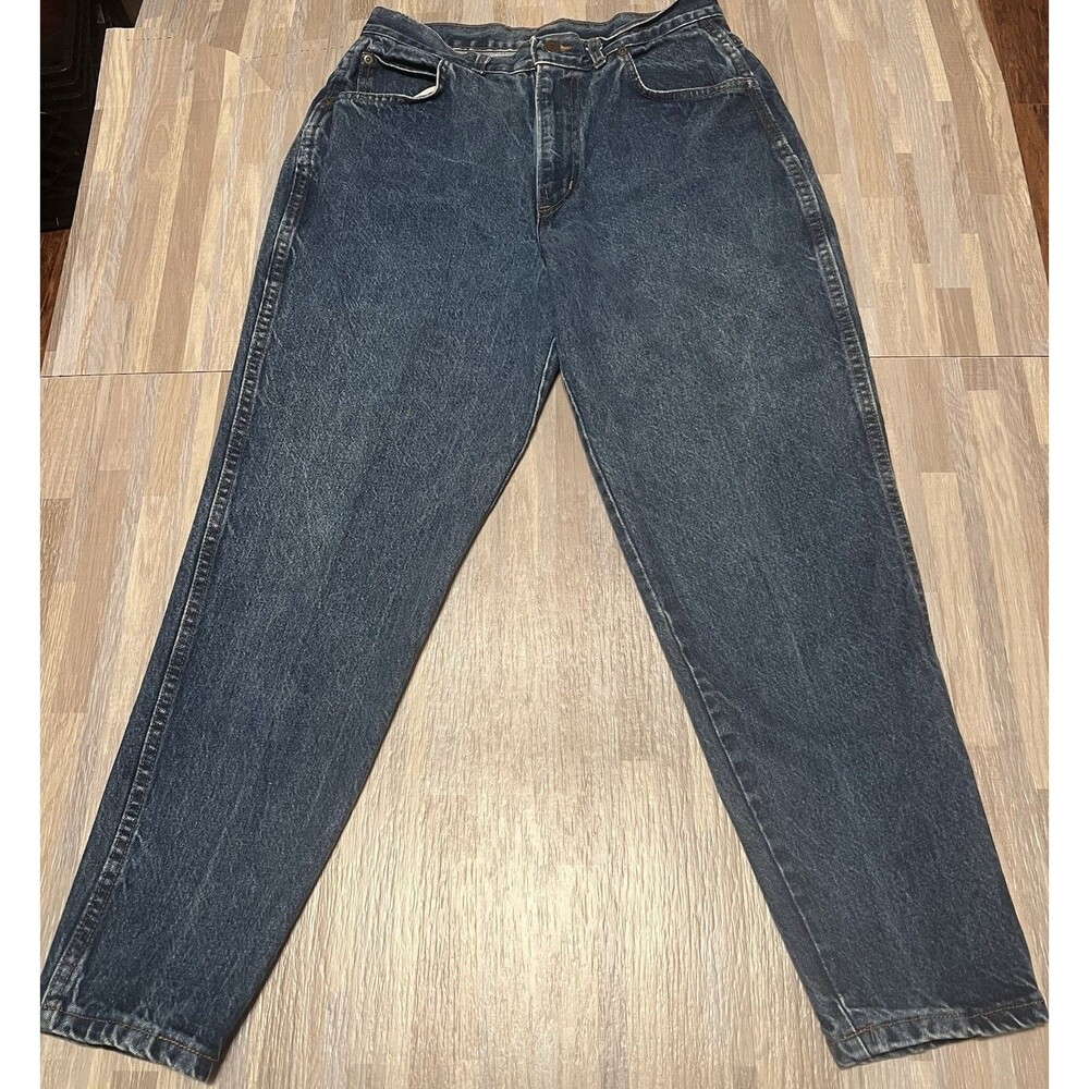 Chic Vintage Women's Jeans Size 16 Petite Blue Denim High Waist Made In USA
